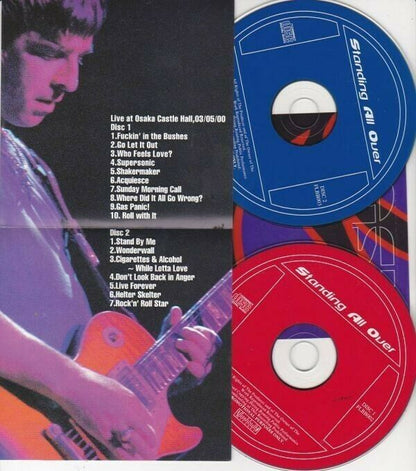 Oasis Standing All Over Osaka Japan 2000 CD 2 Discs 17 Tracks Music Rock Pops