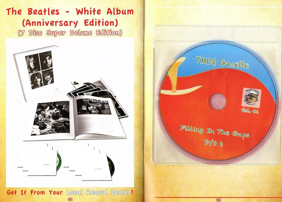 The Beatles Filling In The Gaps 2 DVD Booklet 20 Tracks TMOQ Gazette HMC