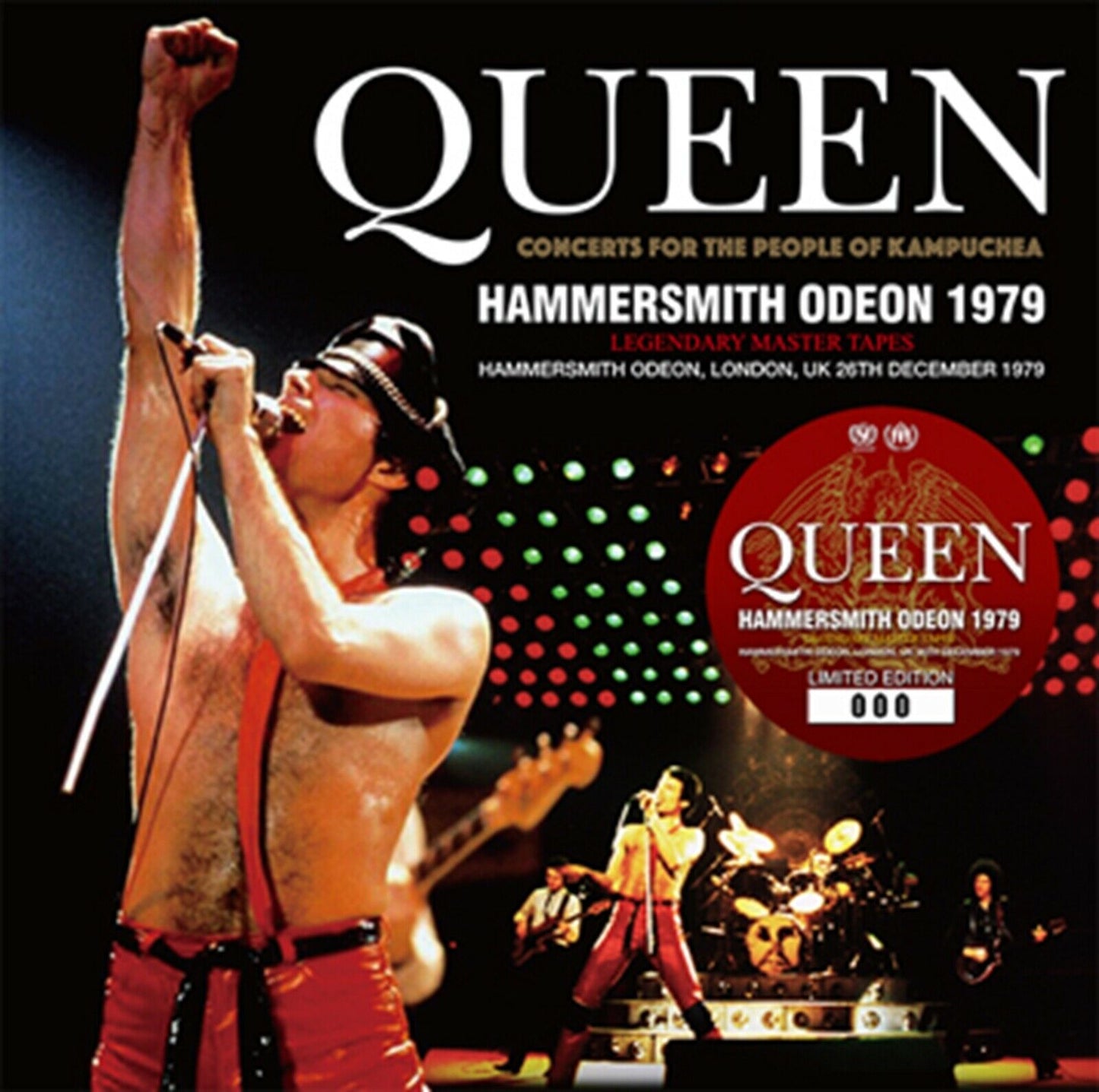 Queen Hammersmith Odeon 1979 Legendary Master Tapes 2CD 1DVD Set Music Rock F/S