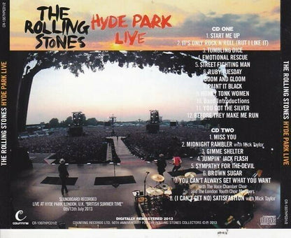 The Rolling Stones / Hyde Park Live 2013 London July Soundboard 2CD
