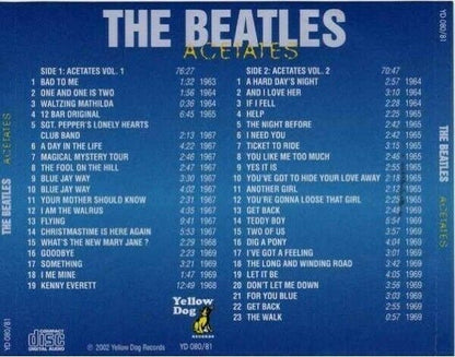 The Beatles Acetates Yellow Dog Live 42 Track CD 2 Discs Set Music Rock Pops F/S