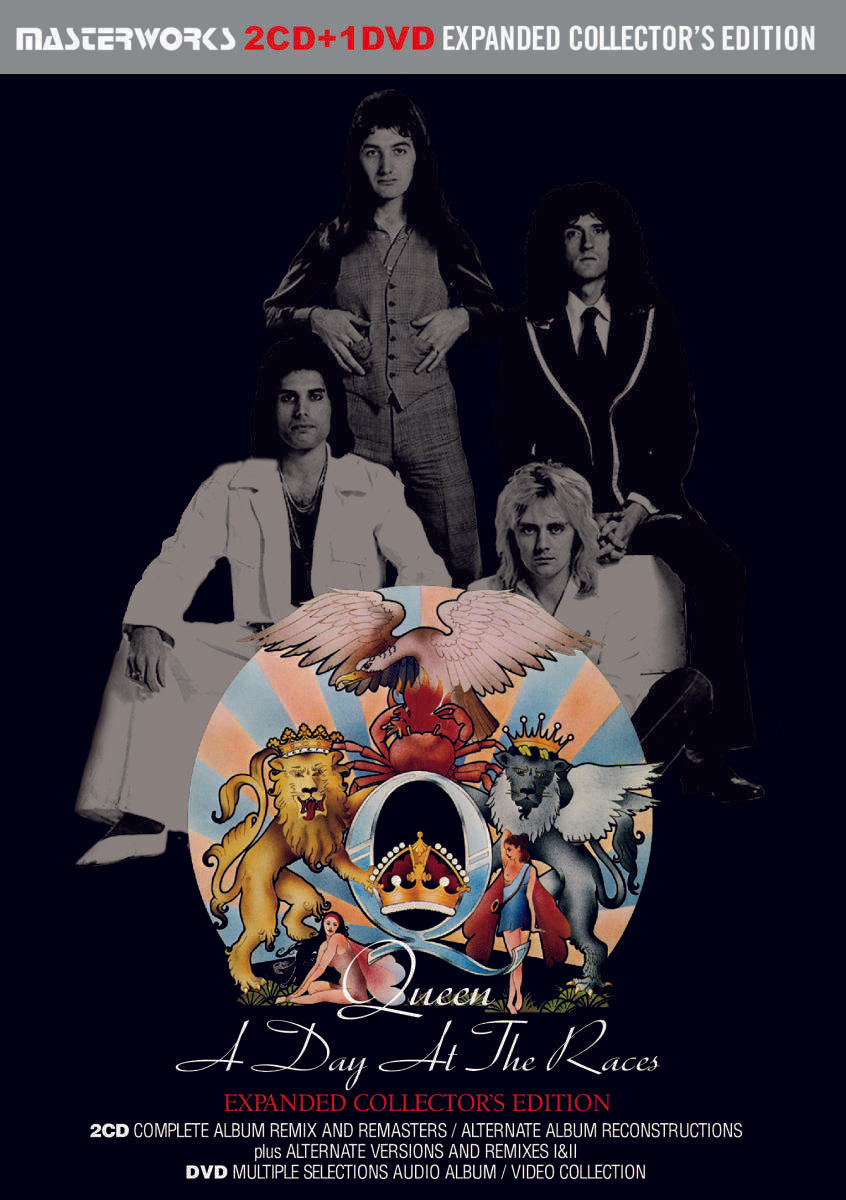 Queen A Day At The Races Expanded Collector's Edition 2 CD 1 DVD 3 Discs Set New