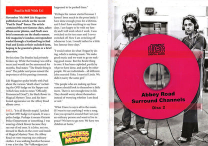 The Beatles Abbey Road 5.1 Channels Copy Cat 2CD Booklet 51 Tracks