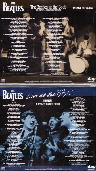The Beatles Live At The BBC Alternate Master Edition CD 4 Discs Set Music
