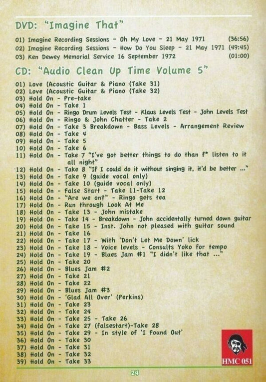 John Lennon Holy Grails Upgrades & Reconstructions Vol.5 1CD 1DVD Booklet