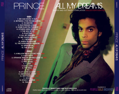 Prince All My Dreams Demos And Outtakes Compilation 2CD PURPLE GOLD ARCHIVES