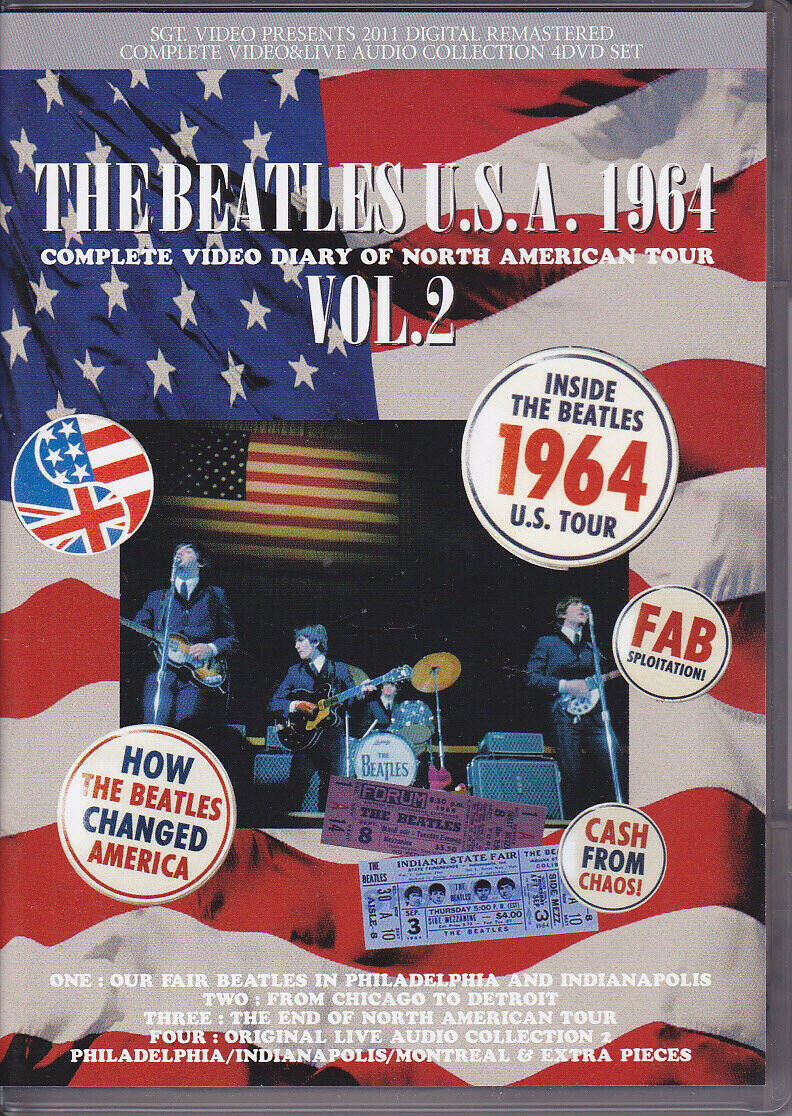 The Beatles / U.S.A 1964 Vol. 1 & 2 Set San Francisco Hollywood New York (8DVD)