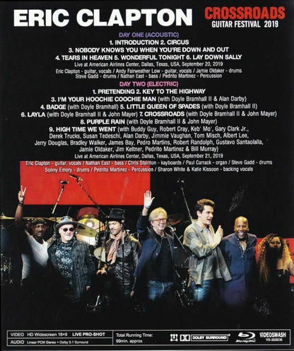 Eric Clapton Crossroads Guitar Festival 2019 Blu-ray 1 Disc 15 Tracks Music Rock