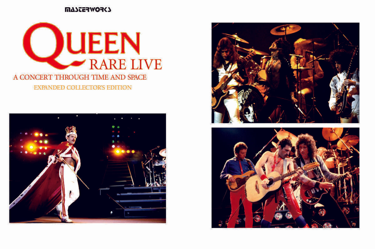Queen A CONCERT THROUGH TIME AND SPACE RARE LIVE Expanded Collector's Edition 2CD 1DVD Set