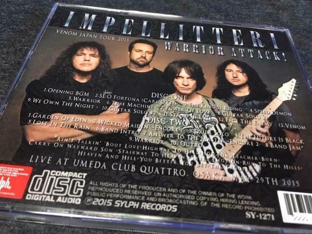 Impellitteri Warrior Attack 2015 Umeda Club Quattro CD 2 Discs 23 Tracks Music