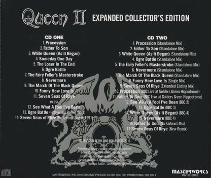 Queen II Expanded Collector's HD Revision Remix And Remasters 2CD