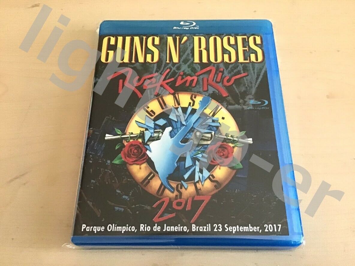 Guns N' Roses Rock In Rio 2017 Brazil Blu-ray 2 Discs Case Set  Music PRO shot