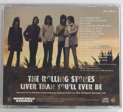 The Rolling Stones Liver Than You'll Ever Be 1969 CD Soundboard Moonchild