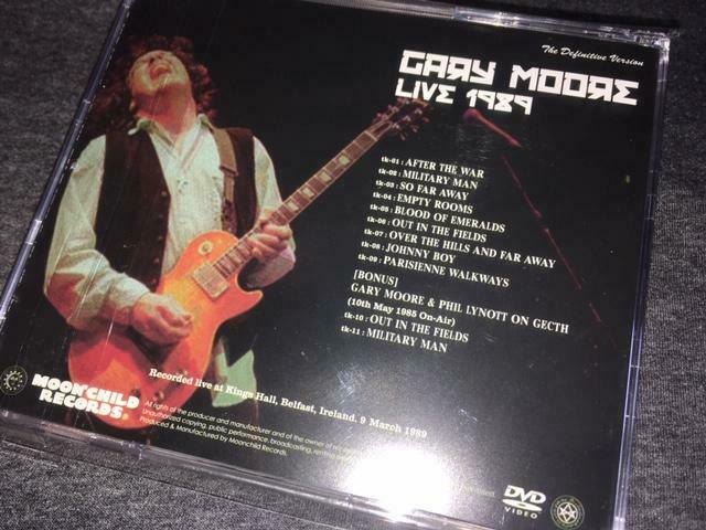 Gary Moore Live 1989 DVD 1 Disc 11 Tracks Kings Hall Ireland Moonchild Music