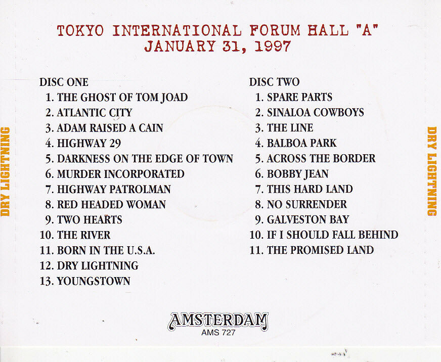 Bruce Springsteen 8CD Set 93 Tracks Tokyo Japan Straight Time Day Lightning F/S