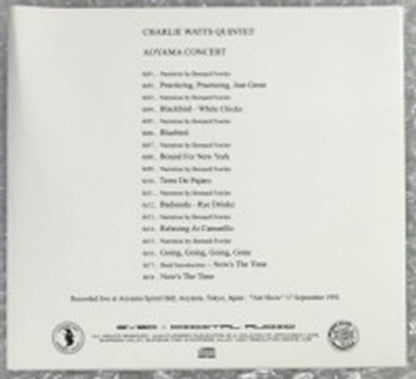 Charlie Watts Quintet Aoyama Concert 1991 CD 1 Disc 18 Tracks Empress Valley