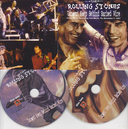 The Rolling Stones Danger Keep Behind Barbed Wire Fort Worth Texas 1997 2CDs F/S