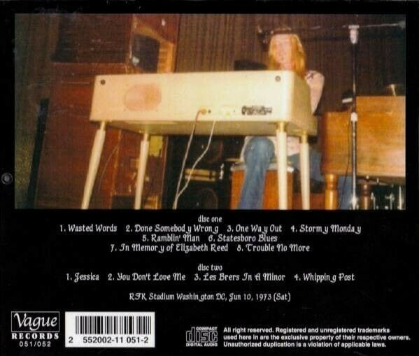 The Allman Brothers Band / You Don't Like Ramblin' Jam Part-2 2CD