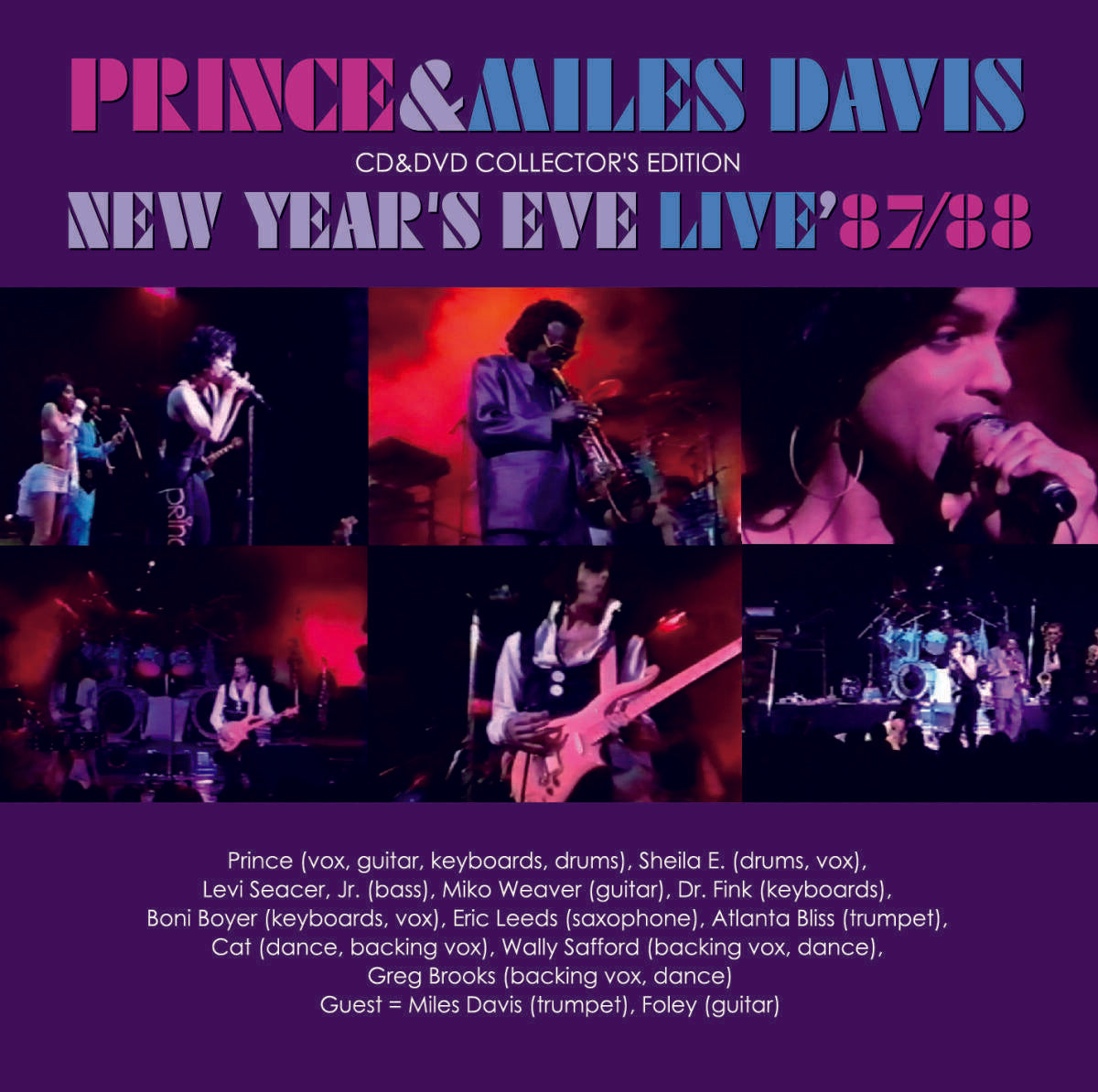 PRINCE & MILES DAVIS New Year's Eve Live '87/88 CD DVD Collector's Edition