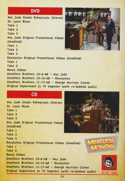 The Beatles Hey Jude & Revolution 1CD 1DVD Set TMOQ 24Page Booklet