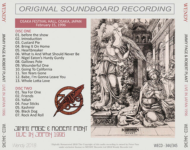 Jimmy Page & Robert Plant Live In Japan 1996 2CD