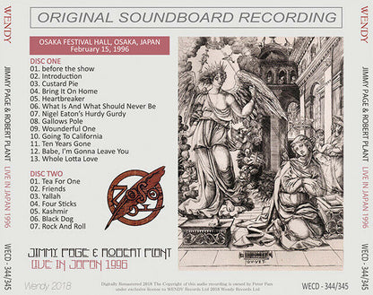 Jimmy Page & Robert Plant Live In Japan 1996 2CD