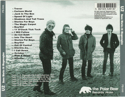 U2 Bono Works At McGonagles 1970 Pub Dublin Ireland CD 1 Disc 20 Tracks Music