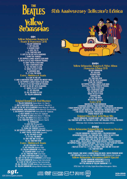 The Beatles Yellow Submarine 50th Anniversary Collector's Edition 2CD 2DVD Set