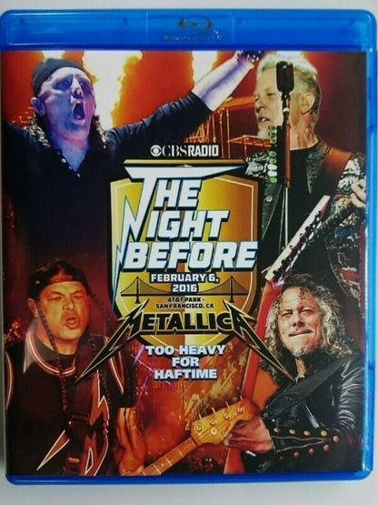 Metallica The Night Before Too Heavy For Halftime 2016 Blu-ray 1BDR