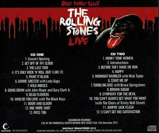 The Rolling Stones One More Shot Live 2CD Soundboard