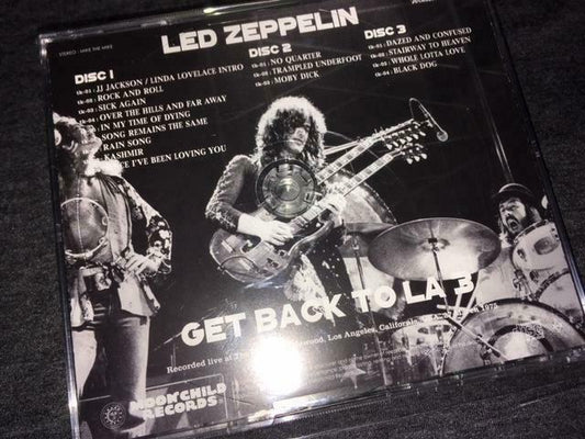 Led Zeppelin Get Back To LA 3 Moonchild Records 3CD