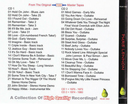 John Lennon Pure Lennon 1970-1980 CD 2 Discs 42 Tracks