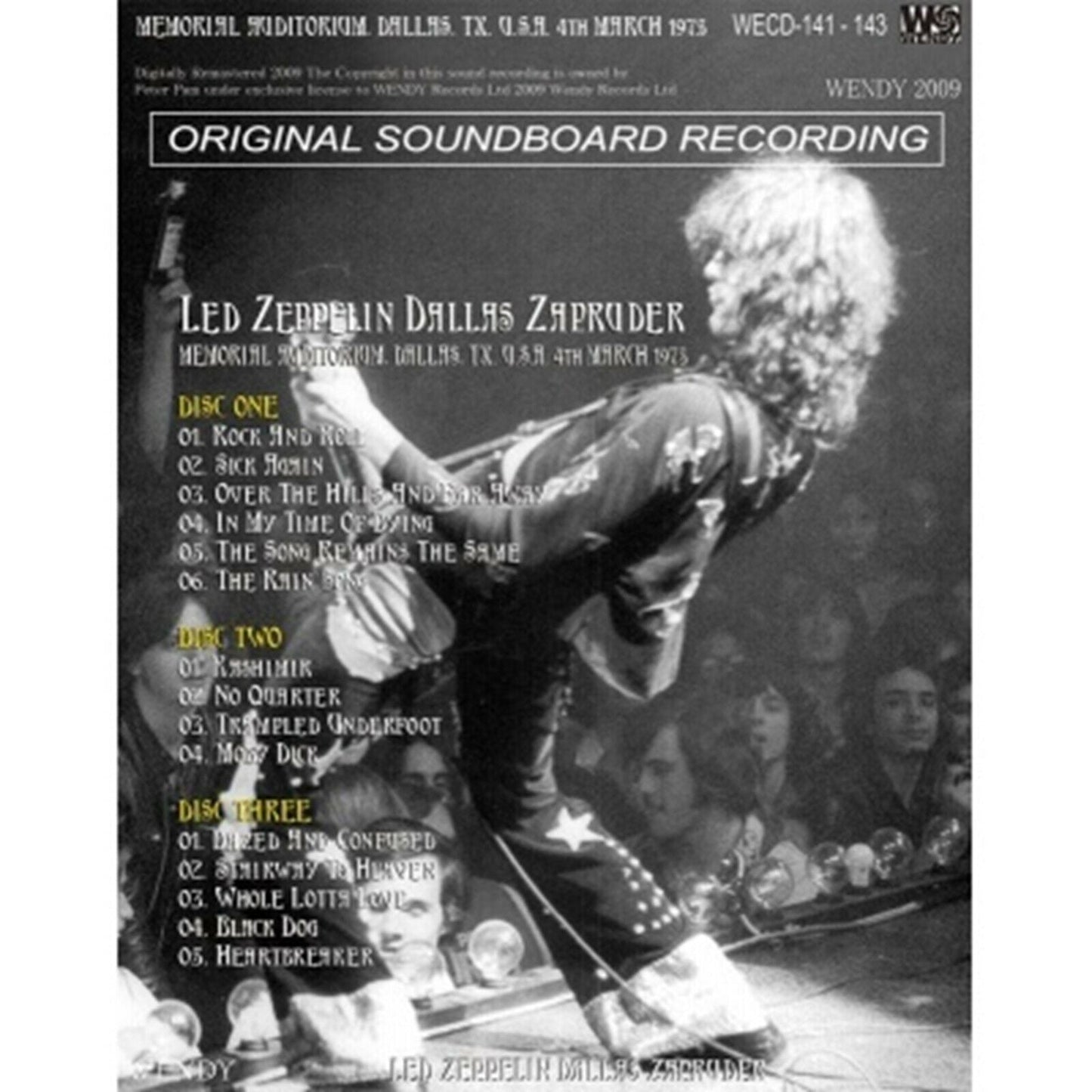 Led Zeppelin Grassy Knoll 1975 CD 6 Discs Set Wendy Music Hard Rock Japan F/S