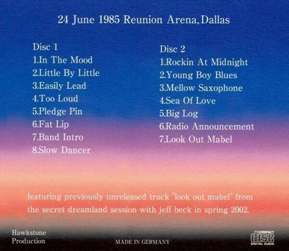 Robert Plant Live In Dallas 1985 Texas USA CD 2 Discs 15 Tracks Music Hard Rock