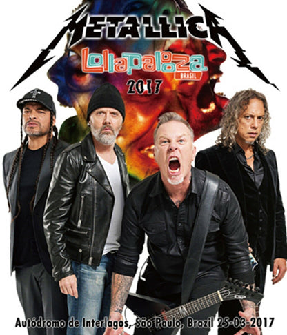 Metallica Lollapalooza Brazil 2017 Blu-ray 24 Tracks PRO shot 1BDR
