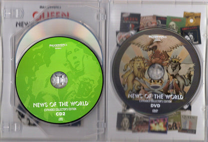 Queen News Of The World Expanded Collector's Edition 2CD 1DVD Set 44 Tracks