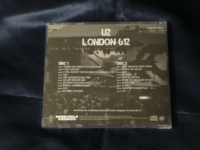 U2 / London 612 Joshua Tree Tour 1987 2CD Moonchild Records