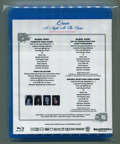 Queen A Night At The Opera Expanded Collector's Edition Blu-ray 1BDR