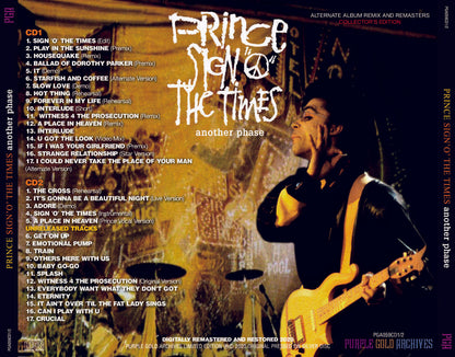 Prince Sign 'O' The Times Another Phase Alternate Album Remix And Remasters 2CD