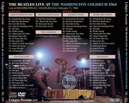 The Beatles Live At Washington Coliseum 1964 1CD 1DVD Set Music Rock Pops F/S