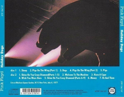 Pink Floyd Holiday Dogs 1977 Madison Square Garden 2CD