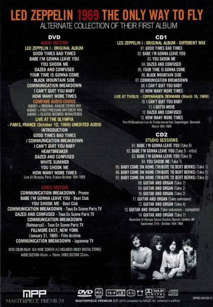 Led Zeppelin 1969 The Only Way To Fly Special Collector's Edition 2CD 1DVD Set