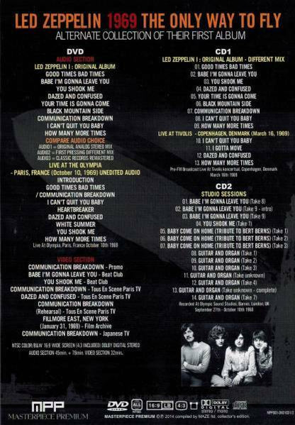 Led Zeppelin 1969 The Only Way To Fly Special Collector's Edition 2CD 1DVD Set