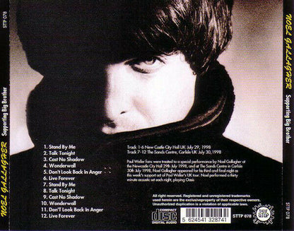 Noel Gallagher Supporting Big Brother 1988 CD 1 Disc 12 Tracks Music Rock Pops