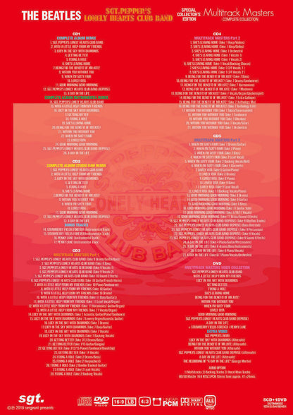 The Beatles SGT. Pepper's Lonely Hearts Club Band Multitrack Masters 5CD 1DVD Set