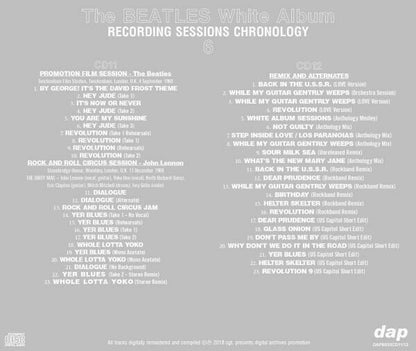 The Beatles White Album Recording Sessions Chronology 12CD Set Rock Music F/S