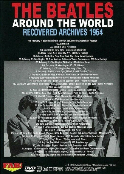The Beatles Around The World Recovered Archives 1964 DVD 1 Disc 36 Tracks Music