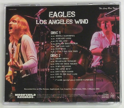 Eagles Los Angeles Wind 1980 CD 2 Discs Set The Long Run Tour Moonchild Music