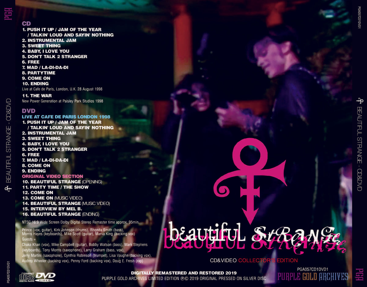 Prince Beautiful Strange Collector's Edition 1CD 1DVD Purple Gold Archives PGA