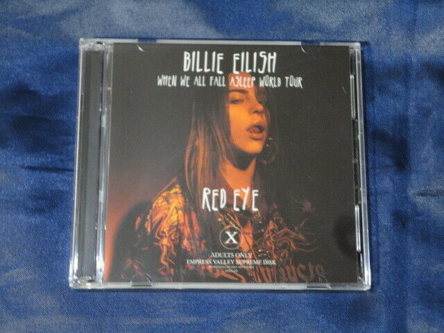 Billie Eilish Red Eye When We All Fall Asleep World Tour CD 2 Discs Rock Music